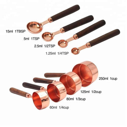 Copper-plated Measuring Spoons & Cups